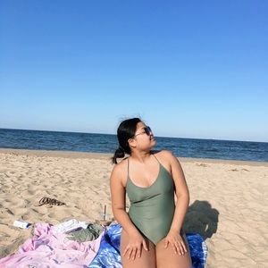 Aerie Strappy Back One Piece Swimsuit